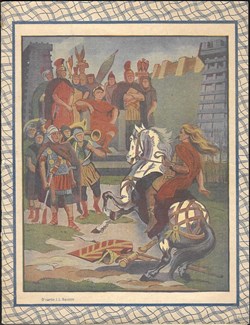 protège cahier - VERCINGETORIX à ALESIA se rend a JULES CESAR