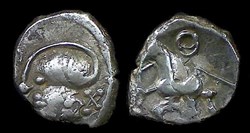 denier à la tête casquée - type 2a
