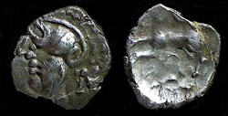 denier à la tête casquée - type 1b