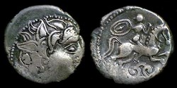 drachme au cavalier et au fleuron ( b )