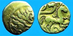 quart de statère au serpent cornu