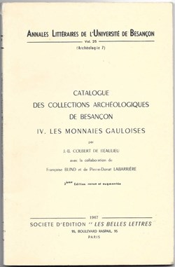 catalogue des collections archéologiques de BESANCON - les monnaies gauloises