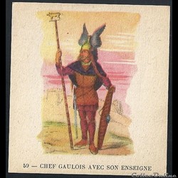 chef gaulois avec son enseigne