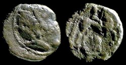 drachme au cavalier et à la main