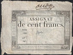 assignat - cent francs
