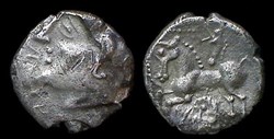 drachme au carnyx tête à gauche