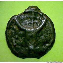 potin au bucrane et au cavalier