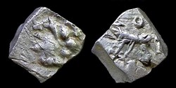 drachme au sanglier et au cercle