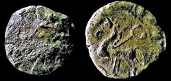 drachme à la couronne en chevrons tête à gauche