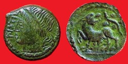 bronze PIXTILOS à la louve et au lézard