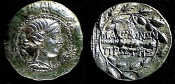 DANUBE - tétradrachme imitation stéphanophore d'AMPHIPOLIS