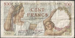 100 francs ( SULLY ) - type 1942