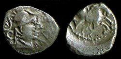 denier AMAGVS à l'hippocampe tête à droite