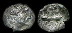 drachme au fleuron et à la rouelle