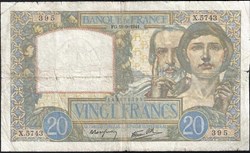 20 francs ( science et travail ) - type 1940