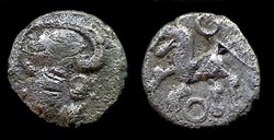 denier à la tête casquée - type 2