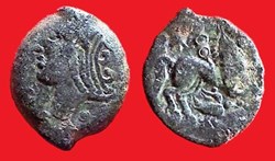 bronze NEREI / MVTINOS au cheval et à l'oiseau