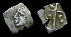 drachme à la tête bouclée du Causé