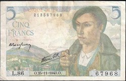 5 francs ( berger ) - type 1943