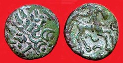 quart de statère au serpent cornu