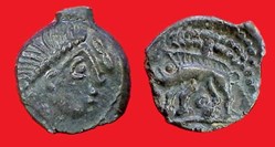 bronze au sanglier enseigne *