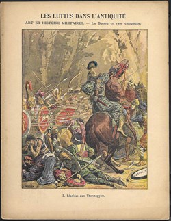 protège cahier - les luttes dans l'antiquité