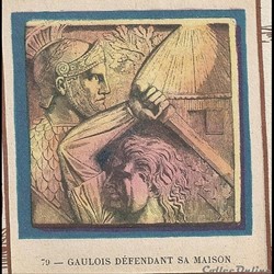 gaulois défendant sa maison