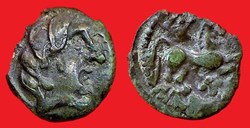 bronze au cheval et à la tête de loup