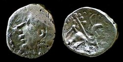 denier au rameau cheval à droite