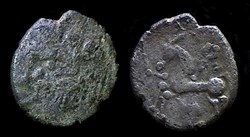 drachme à la couronne en chevrons tête à gauche