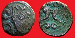 bronze aux hippocampes adossés