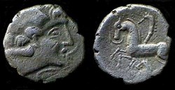 drachme au carnyx tête à droite