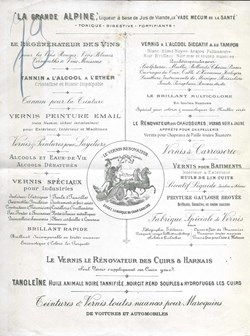 facture - le vernis rénovateur