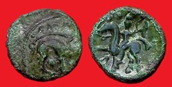 bronze au cavalier et au sanglier