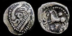 quart de statère d'argent à l'astre cheval à gauche