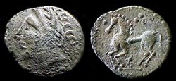 drachme à la couronne en chevrons