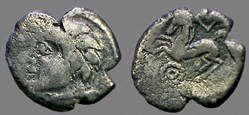drachme à l'annelet pointé perlé