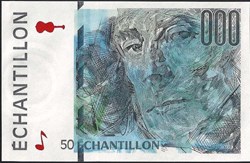 échantillon 50 francs RAVEL