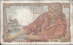20 francs ( pêcheur ) - type 1942
