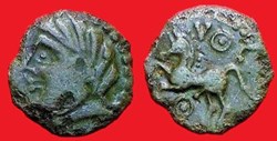 bronze au cheval et aux annelets pointés VOC