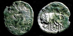 denier au lion type VILLENEUVE SAINT GERMAIN a