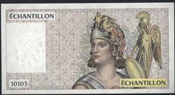 échantillon 100 francs ATHENA