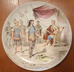 VAISSELLE - VERCINGETORIX devant JULES-CESAR