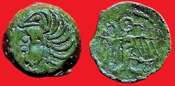 bronze à l'aigle et à la rouelle tête à gauche