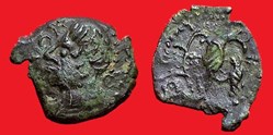 bronze aux oiseaux et à la branche tête à gauche