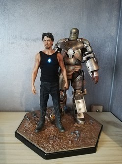 Tony Stark and Mark 1, Iron Studios BDS Art Scale 1/10, Deluxe, Exclusive