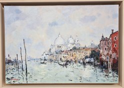 Venise, soleil sur la Salute (Jean Pierre Dubord )