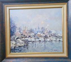 La Seine à d'Eauplet en hiver (Jean-Pierre Dubord)