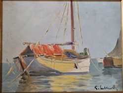 Voiliers au amarrés (Geo Lefevre)