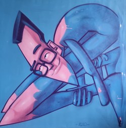 Personnage au menton pointu (Marcelo Eco)